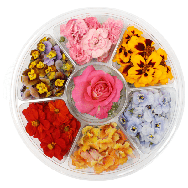 Edible Flower Wheel